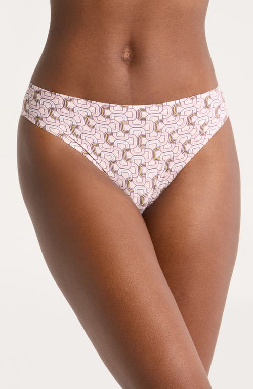 Shop Chantelle Lingerie Soft Stretch Thong In Graphicool