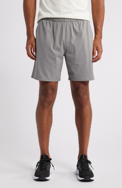 Shop Zella Stride Performance Shorts In Grey December