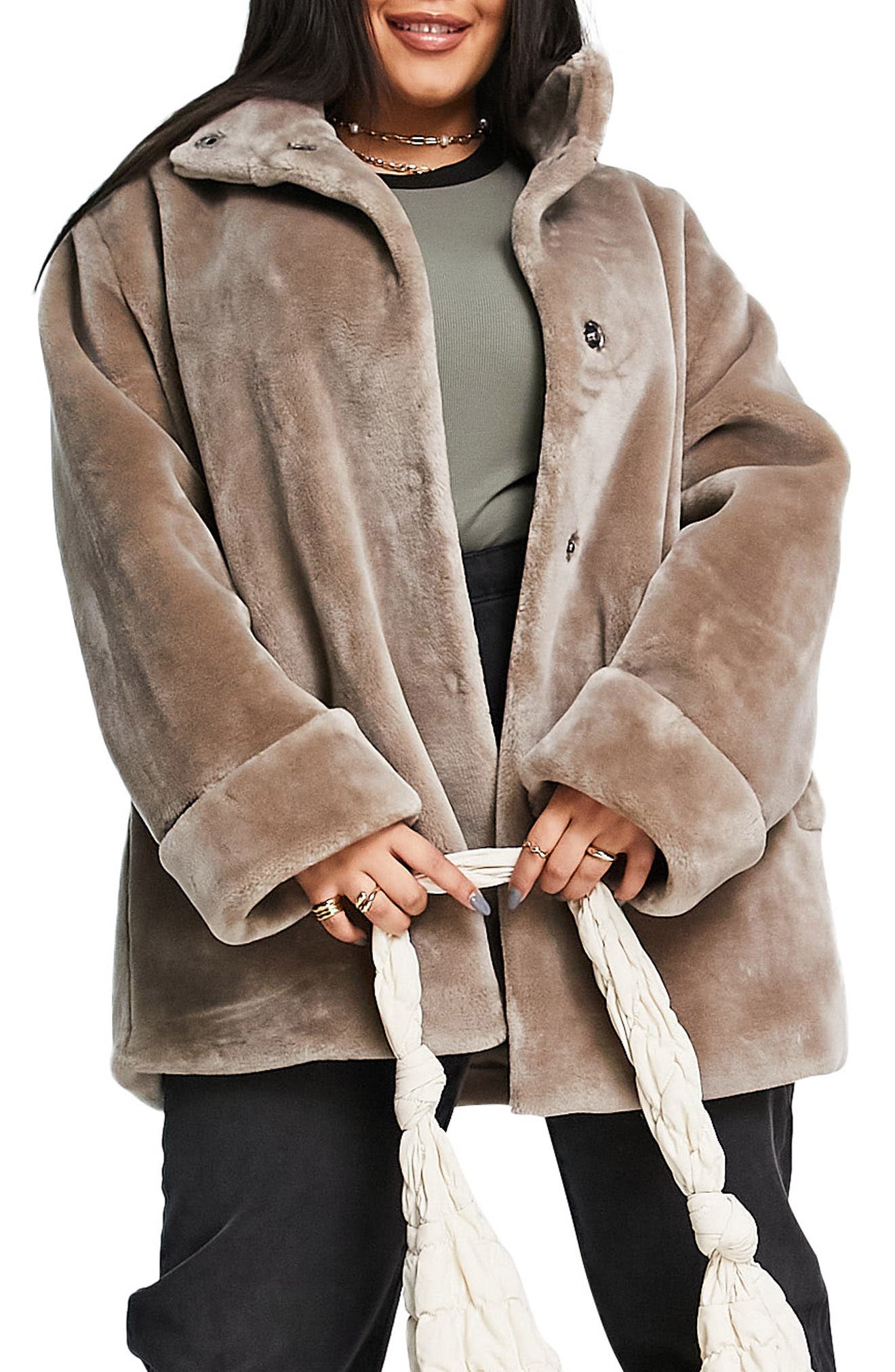 plus size genuine fur boleros