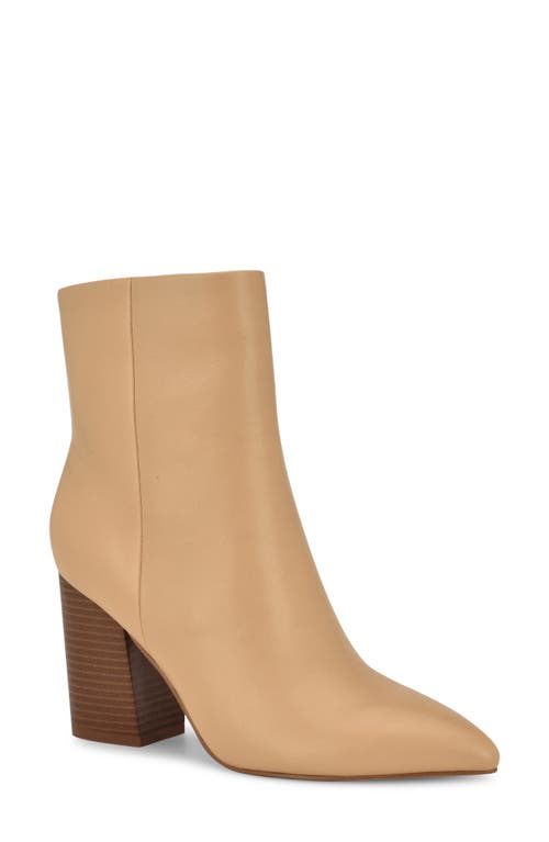 Shop Nine West Plumm Pointed Toe Bootie In Light Natural