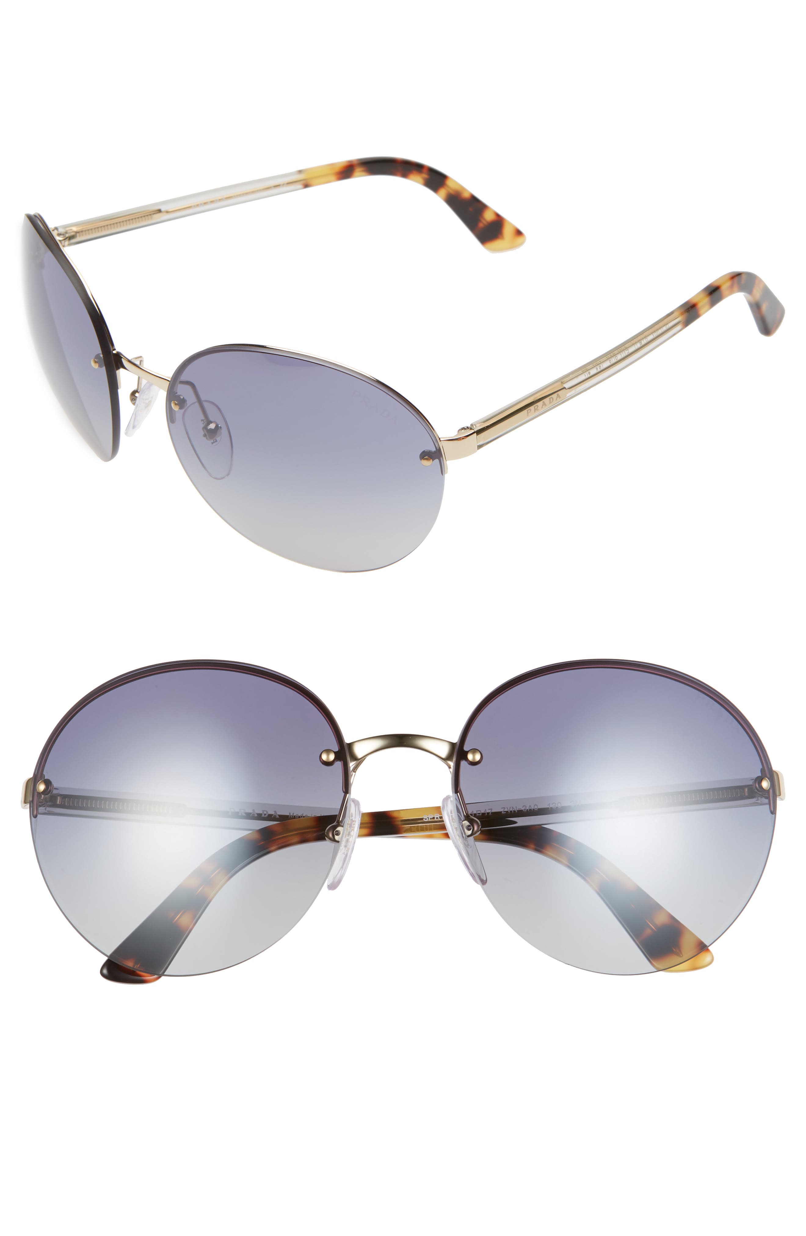 Prada 61mm Round Phantos Sunglasses Nordstrom Rack