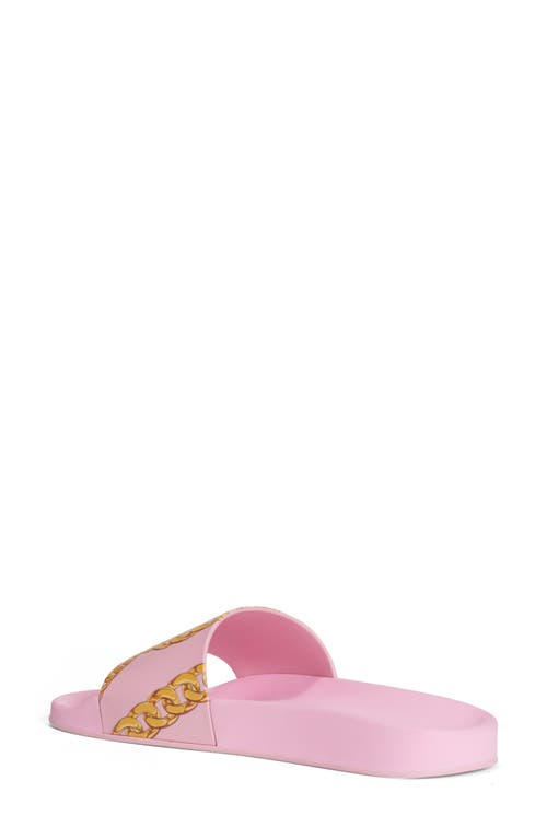 Versace Greek Key Flip Flop in Candy Gold