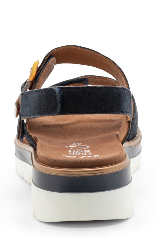 Shop Ara Marbella Slingback Platform Sandal In Navy