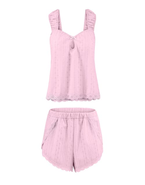 Shop Adore Me Christabel Pajama Cami & Shorts Set In Light Pink