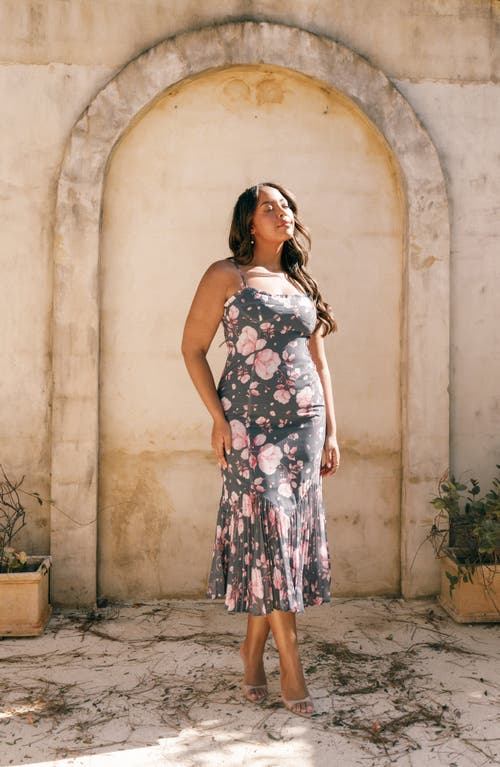 Petal And Pup Petal & Pup Ashton Pleated Hem Midi Dress In Purple