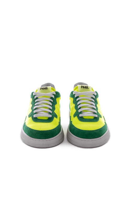 Shop P448 Vert Sneaker In Neon Yellow