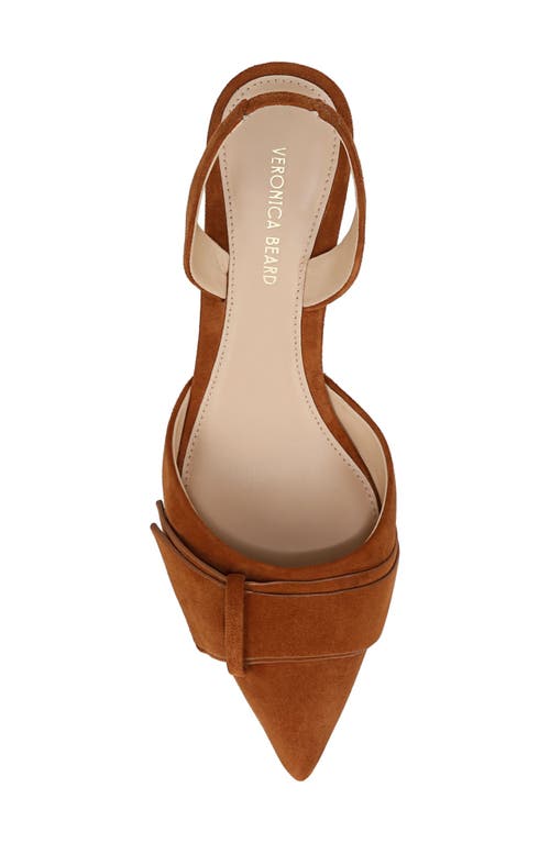 Shop Veronica Beard Lisbeth Slingback Pointed Toe Pump In Caramel