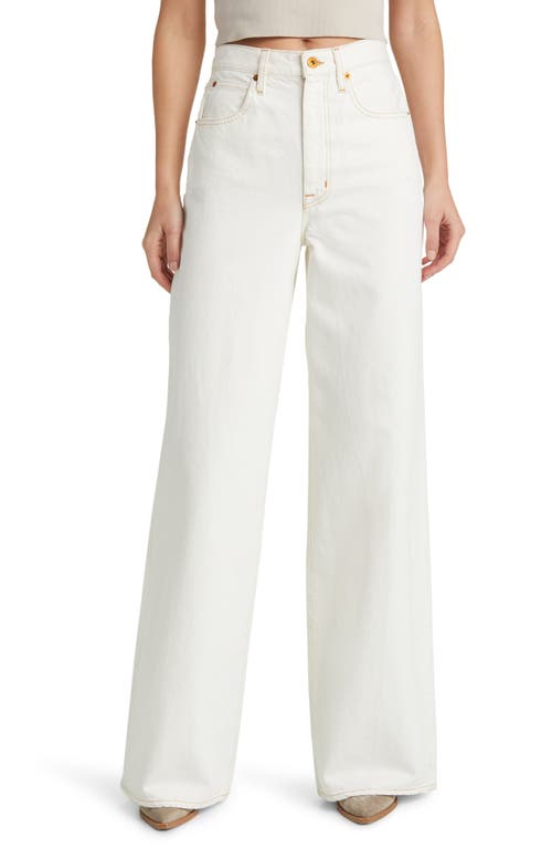 Eva Organic Cotton Wide Leg Jeans in Natural White