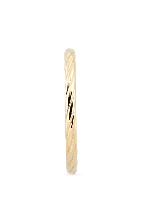 Shop Bony Levy 14k Gold Twisted Stackable Ring In 14k Yellow Gold