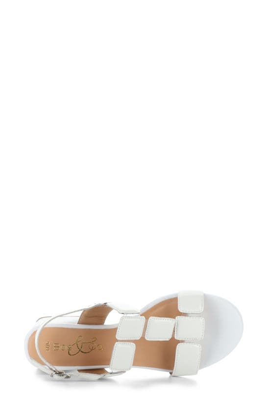 Bos. & Co. Glow Slingback Sandal In White Patent