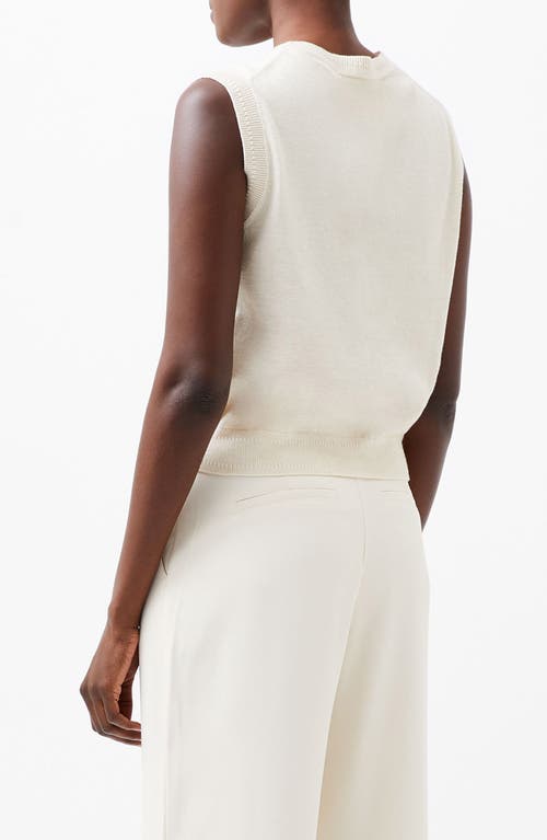 Shop French Connection Cosysoft Sleeveless Sweater In Light Oatmeal