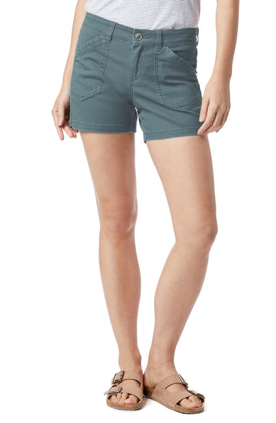Shop Supplies By Union Bay Alix Twill Shorts In Smokey Spruce