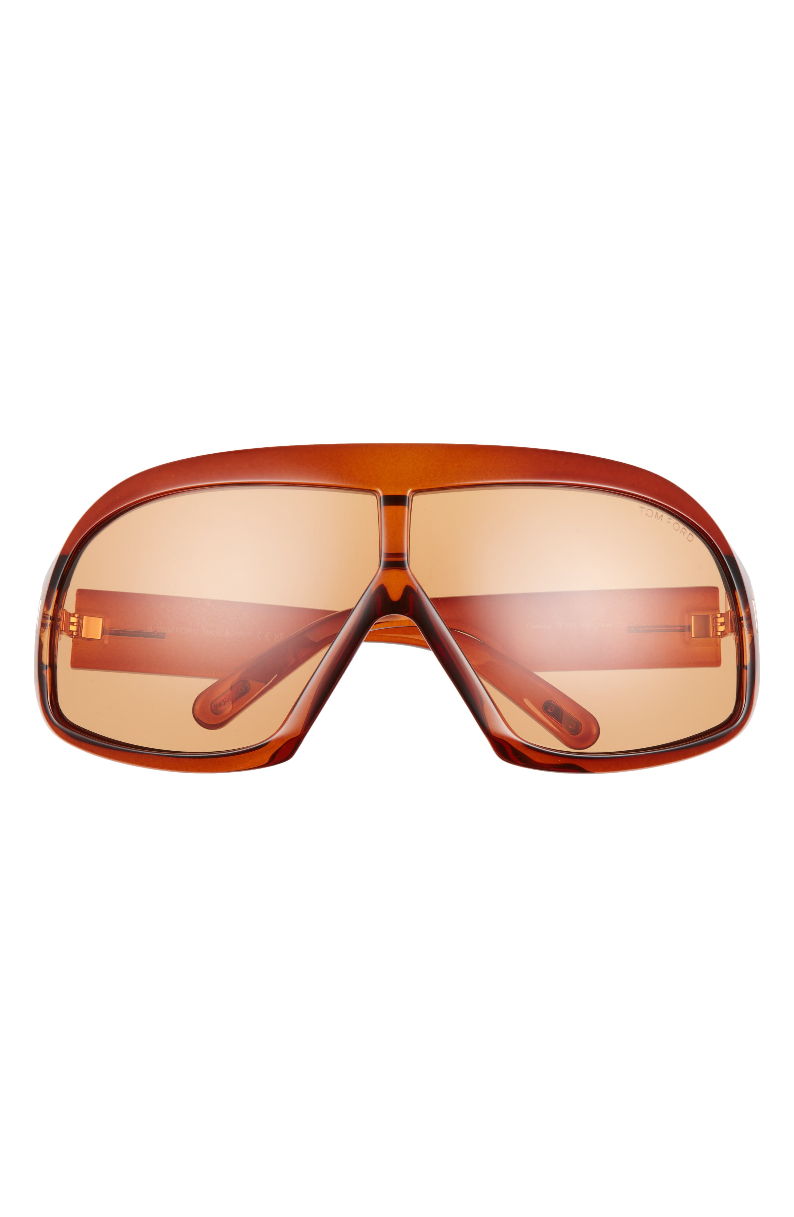 Tom Ford 78mm Aviator Sunglasses in Ilght Bronw/Brown at Nordstrom