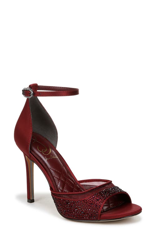 Shop Sam Edelman Krissa Ankle Strap Sandal In French Burgundy