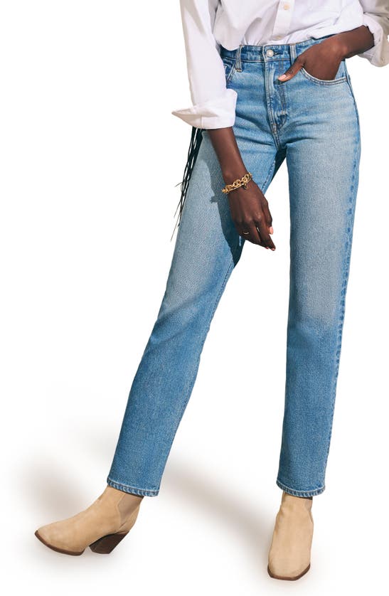Faherty Slim Straight Leg Jeans In Lakewood