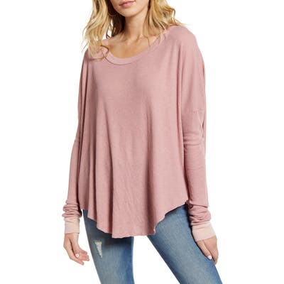 Wildfox Perry Thermal Tee, Pink