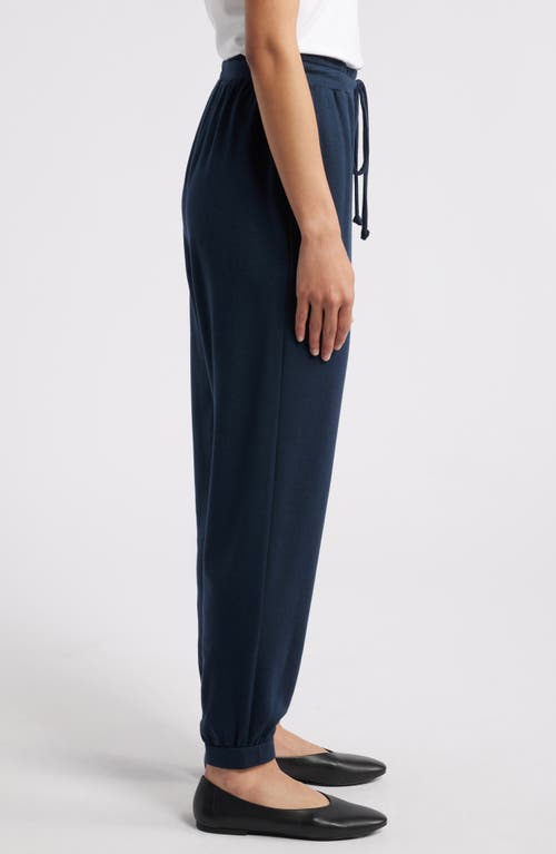 Shop Eileen Fisher Ankle Joggers In Deep Adriatic