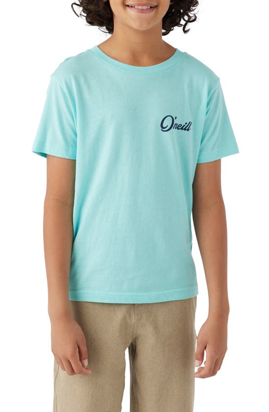 Shop O'neill Kids' Combo Graphic T-shirt In Turquoise