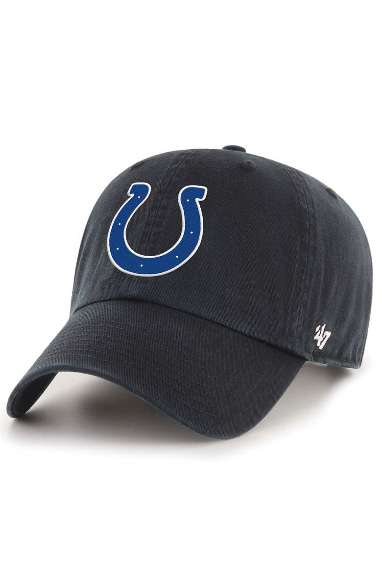 '47 Men's '47 Black Indianapolis Colts 40th Anniversary Side Patch ...