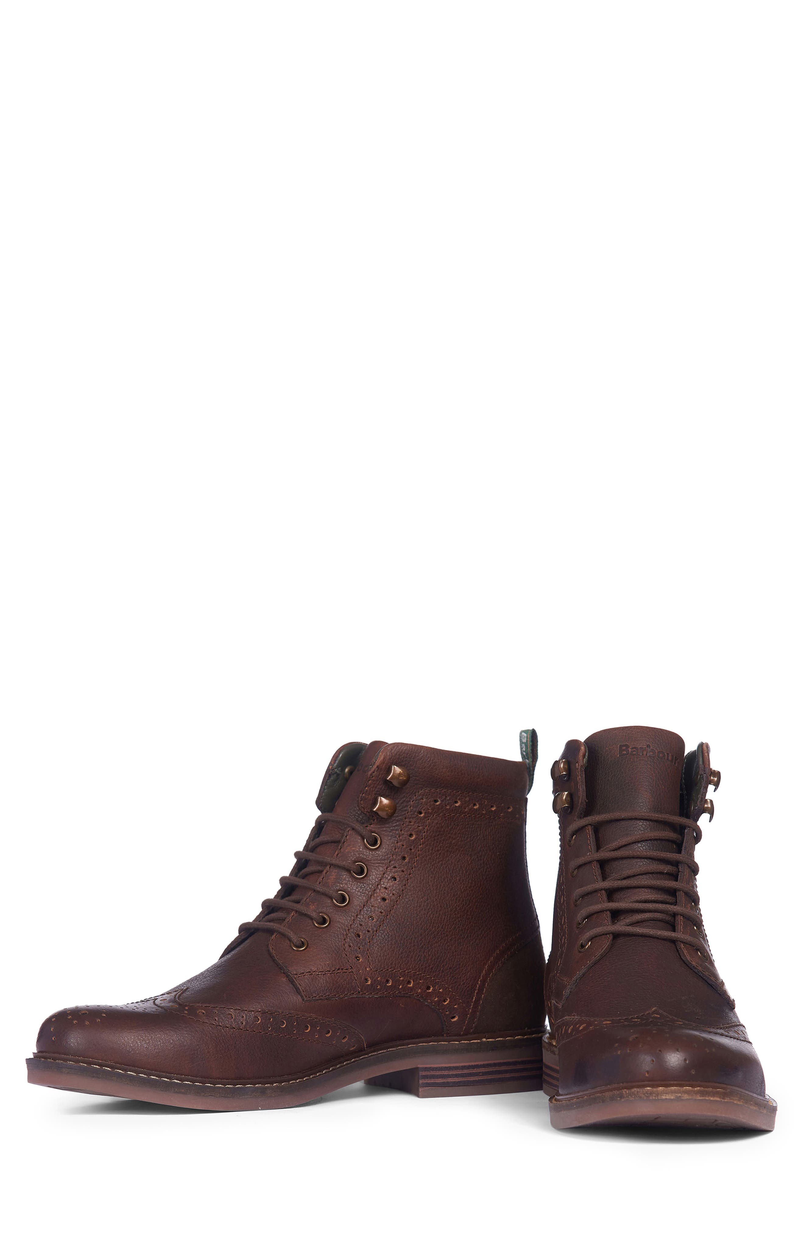 barbour belsay wingtip brogue boots