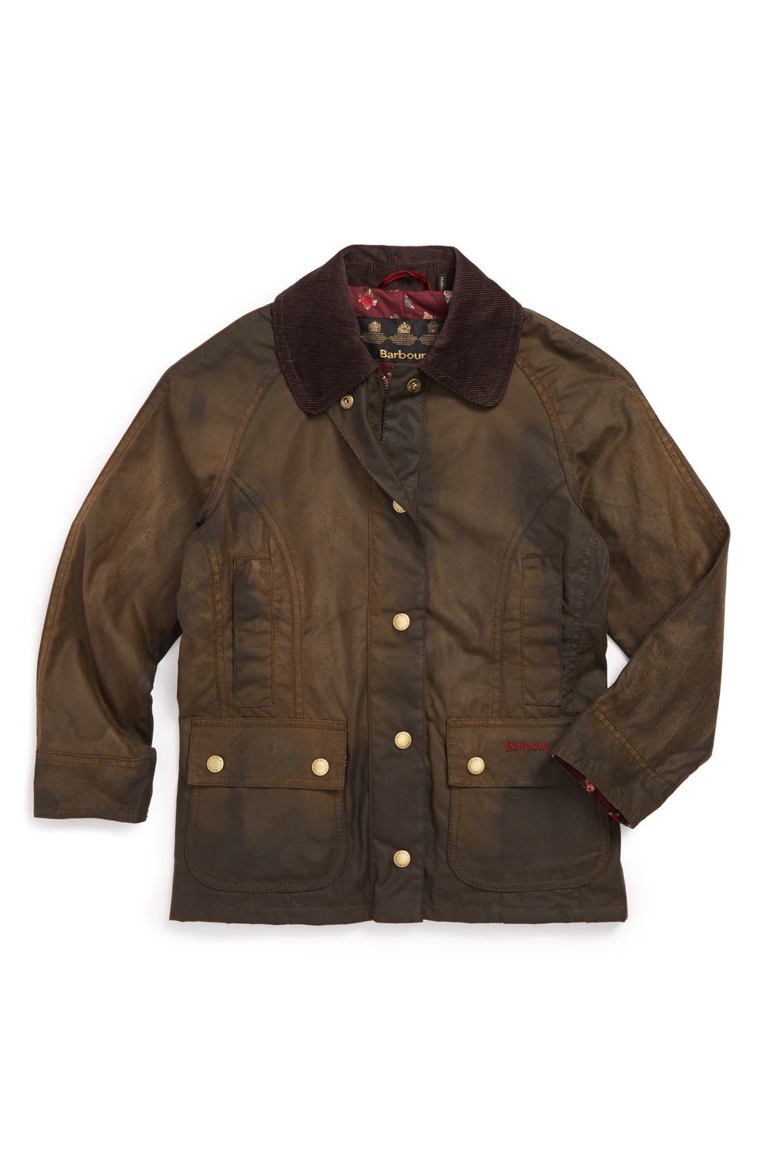 girls barbour wax jacket