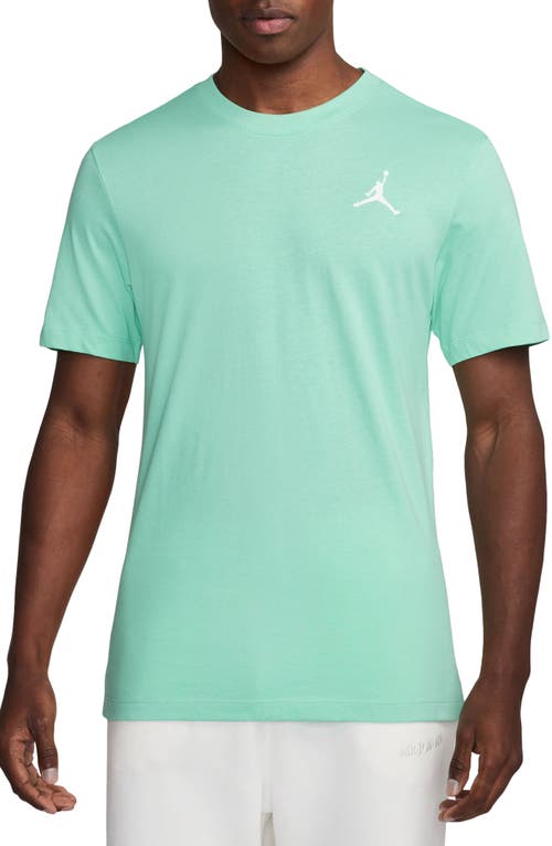 Jordan Jumpman Embroidered T-shirt In Emerald Rise/white