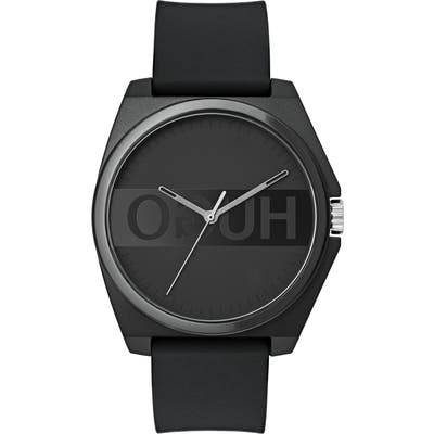 Hugo Play Rubber Strap Watch, 40Mm