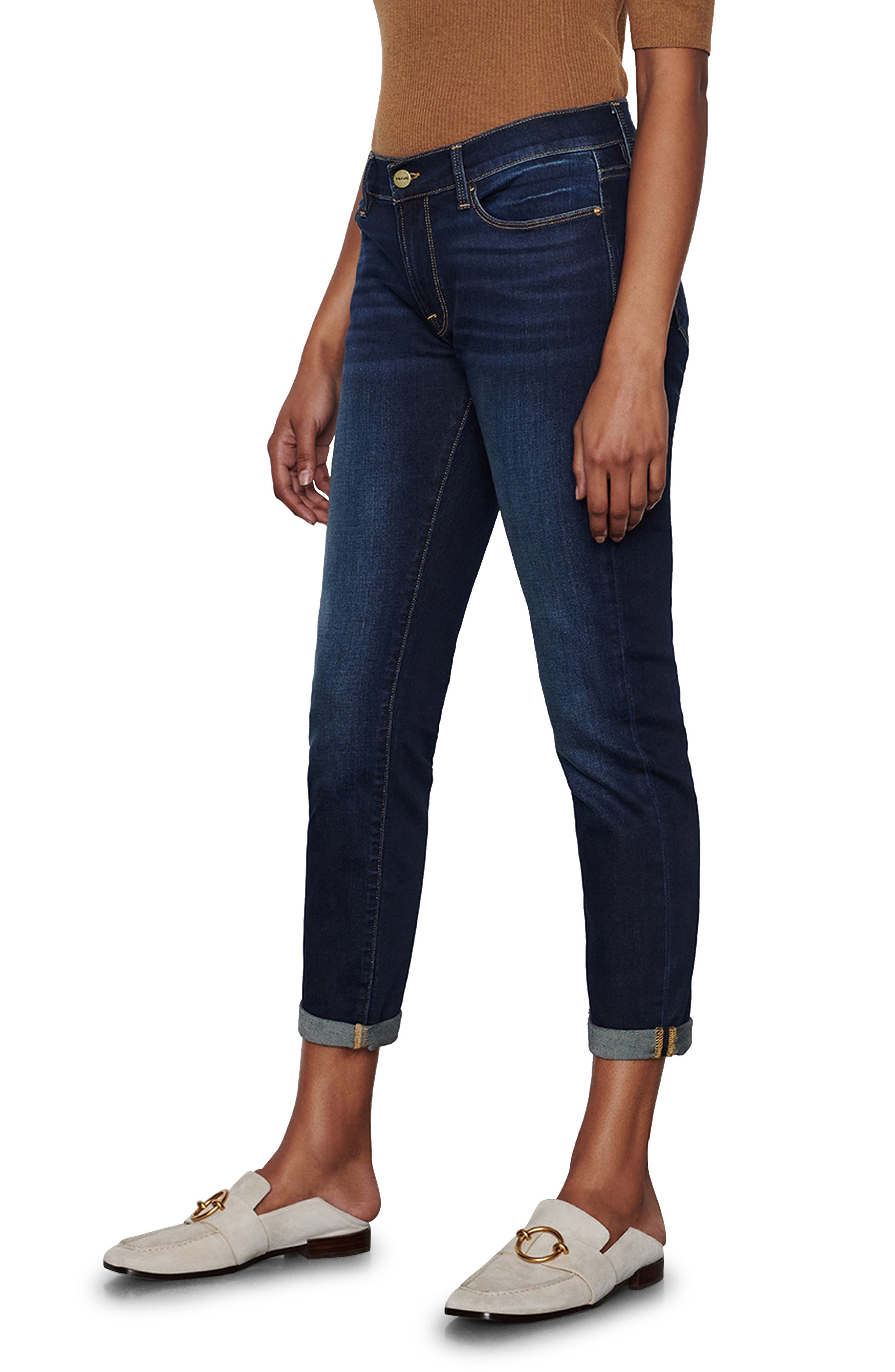 FRAME Le Garcon Ankle Boyfriend Jeans 