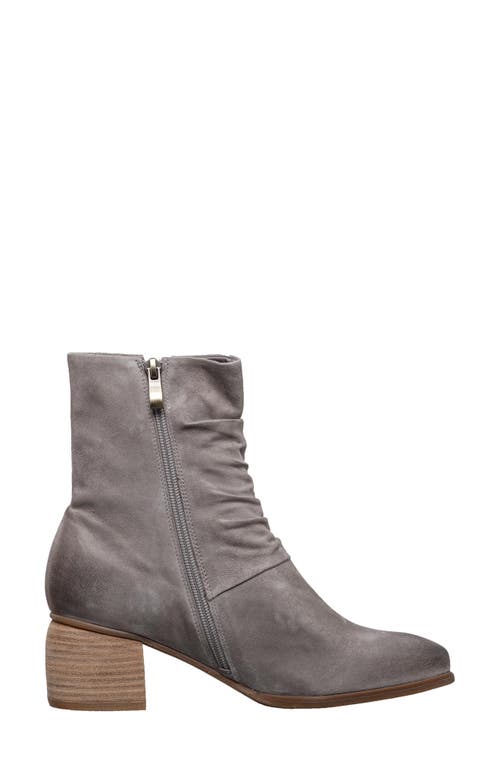 Antelope Nona Ruched Bootie In Light Grey