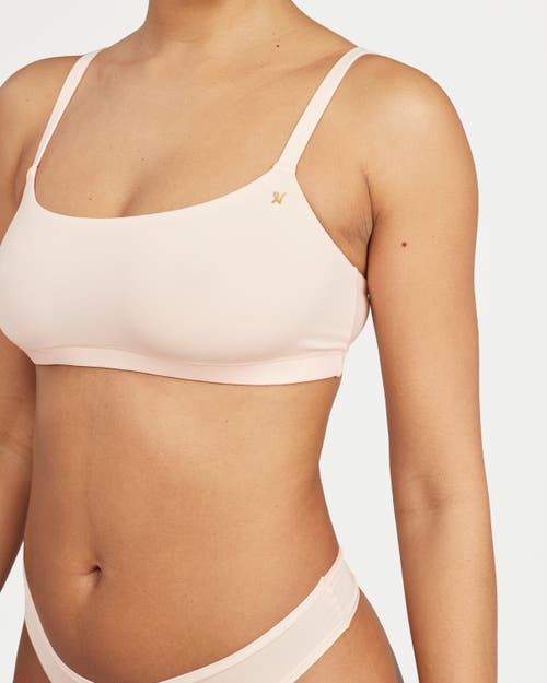 Nudea The Stretch Scoop Neck Bralette In Blush Pink
