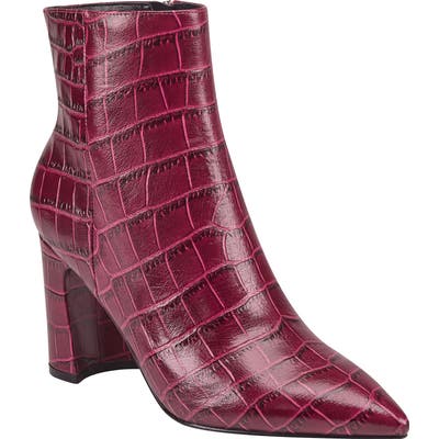 Marc Fisher Ltd Daith Pointed Toe Bootie- Red