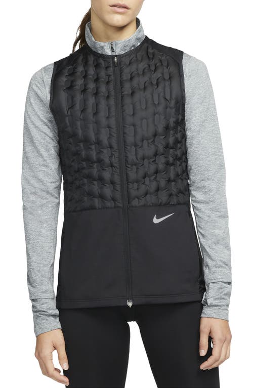 Nike Therma-FIT ADV Down Running Vest in Black/Reflective Silver
