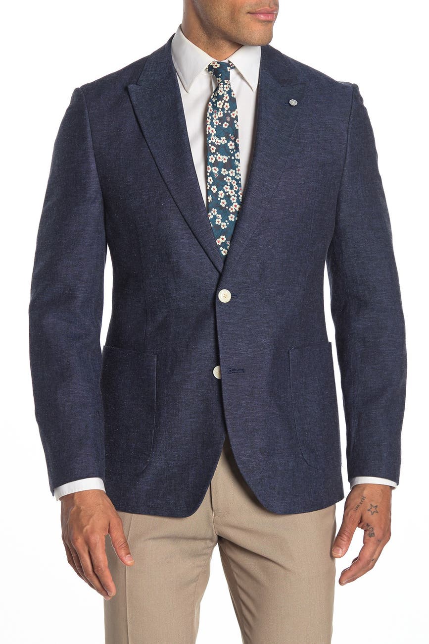 Nautica | Navy Solid Two Button Notch Lapel Suit Separates Jacket ...