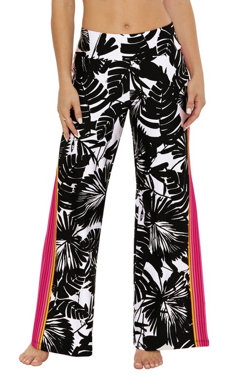 Trina Turk Lennox Cover-Up Pants Black/Vanilla at Nordstrom,