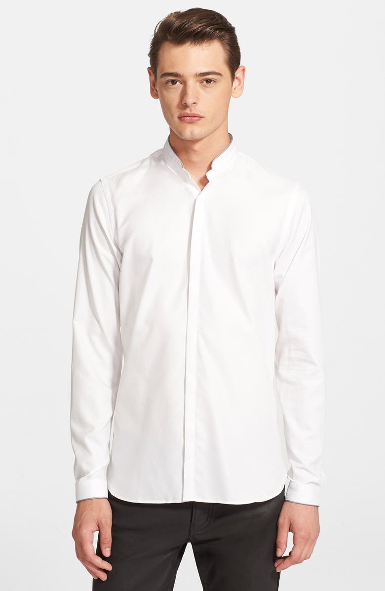 The Kooples Fitted Band Collar Dress Shirt | Nordstrom