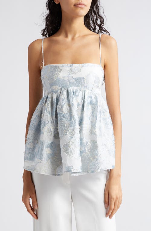 Stine Goya Hari Floral Jacquard Peplum Camisole Pastel Garden at Nordstrom,