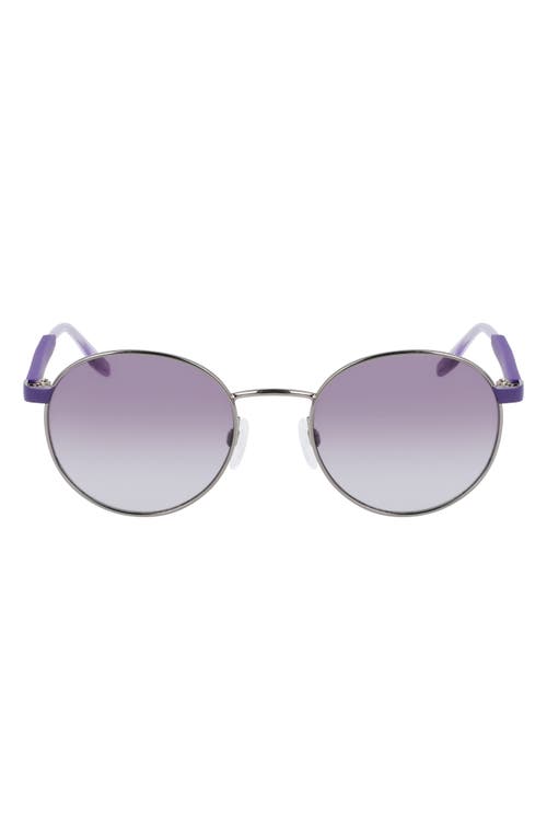Converse Ignite 51mm Gradient Round Sunglasses in Gunmetal /Grey Gradient