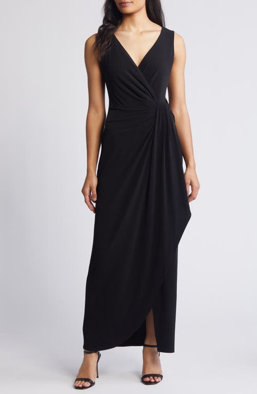 Ity Pleated Detail Maxi Dress in Black