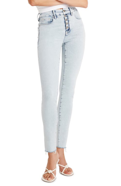 Shop Good American Good Legs Distressed Skinny Jeans In Indigo649