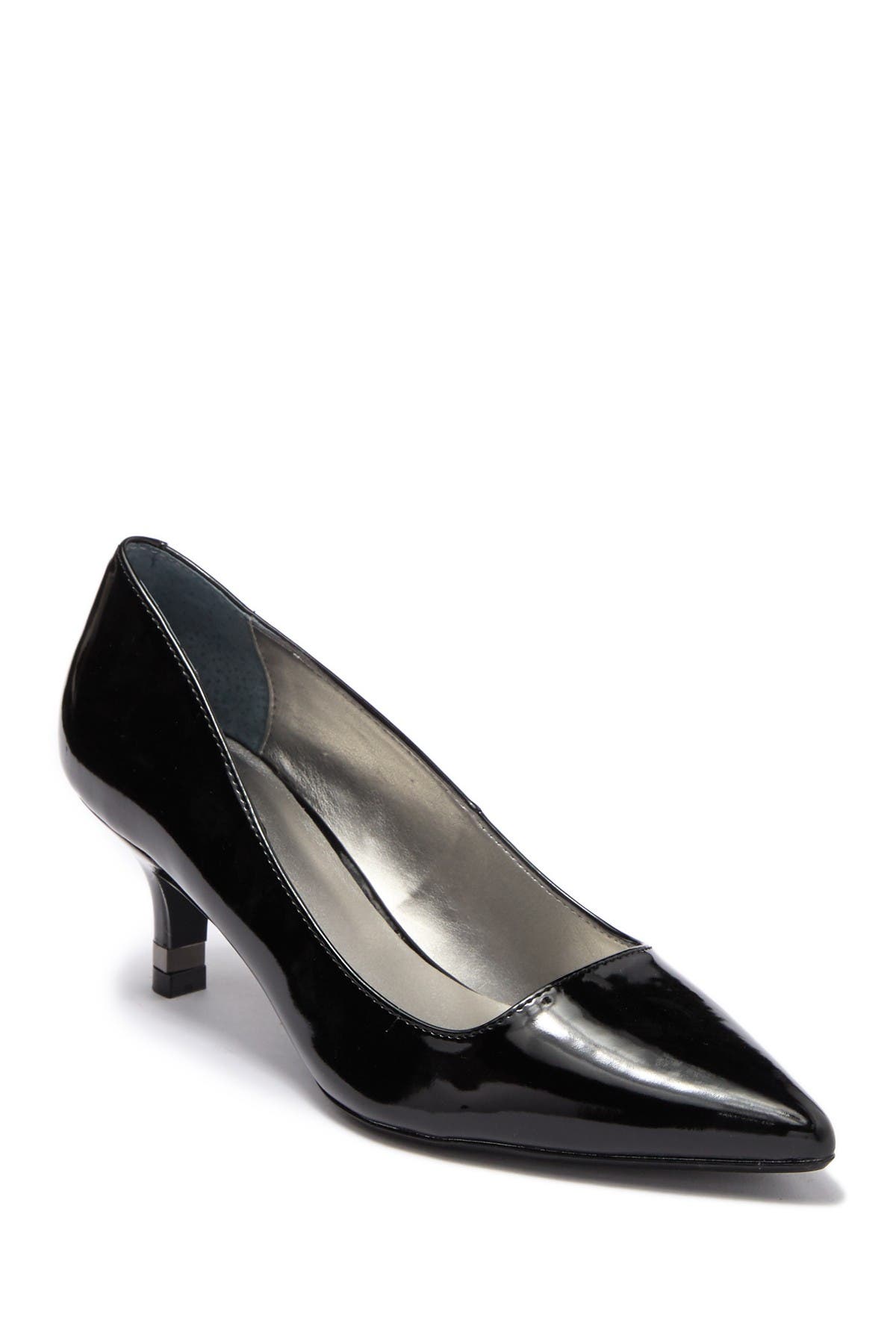 wide width kitten heel pumps