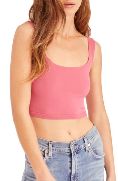 Free People Scoop Neck Crop Top In Pink