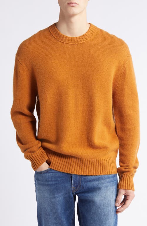 Frame Cashmere Crewneck Sweater In Orange