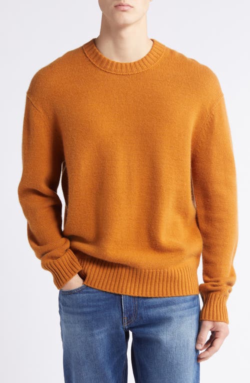 Frame Cashmere Crewneck Sweater In Rust