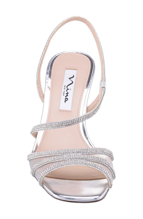 Shop Nina Vyolet Slingback Sandal In New Silver