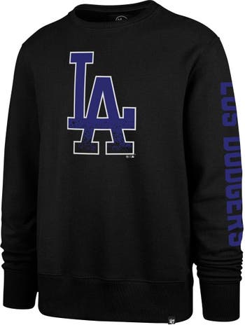 Men's '47 Black Los Angeles Dodgers City Connect Legend Headline Pullover Sweatshirt Size: Large