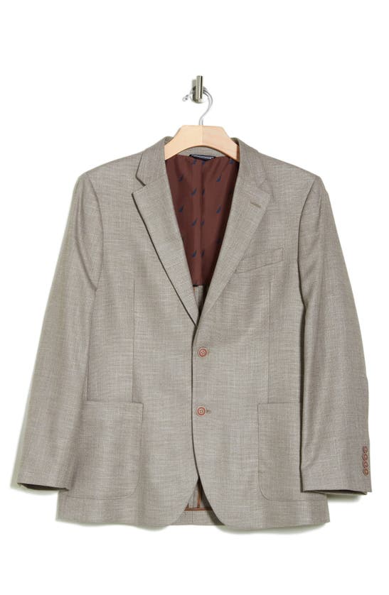 Nautica Taupe Notch Lapel Sport Coat In Taupe