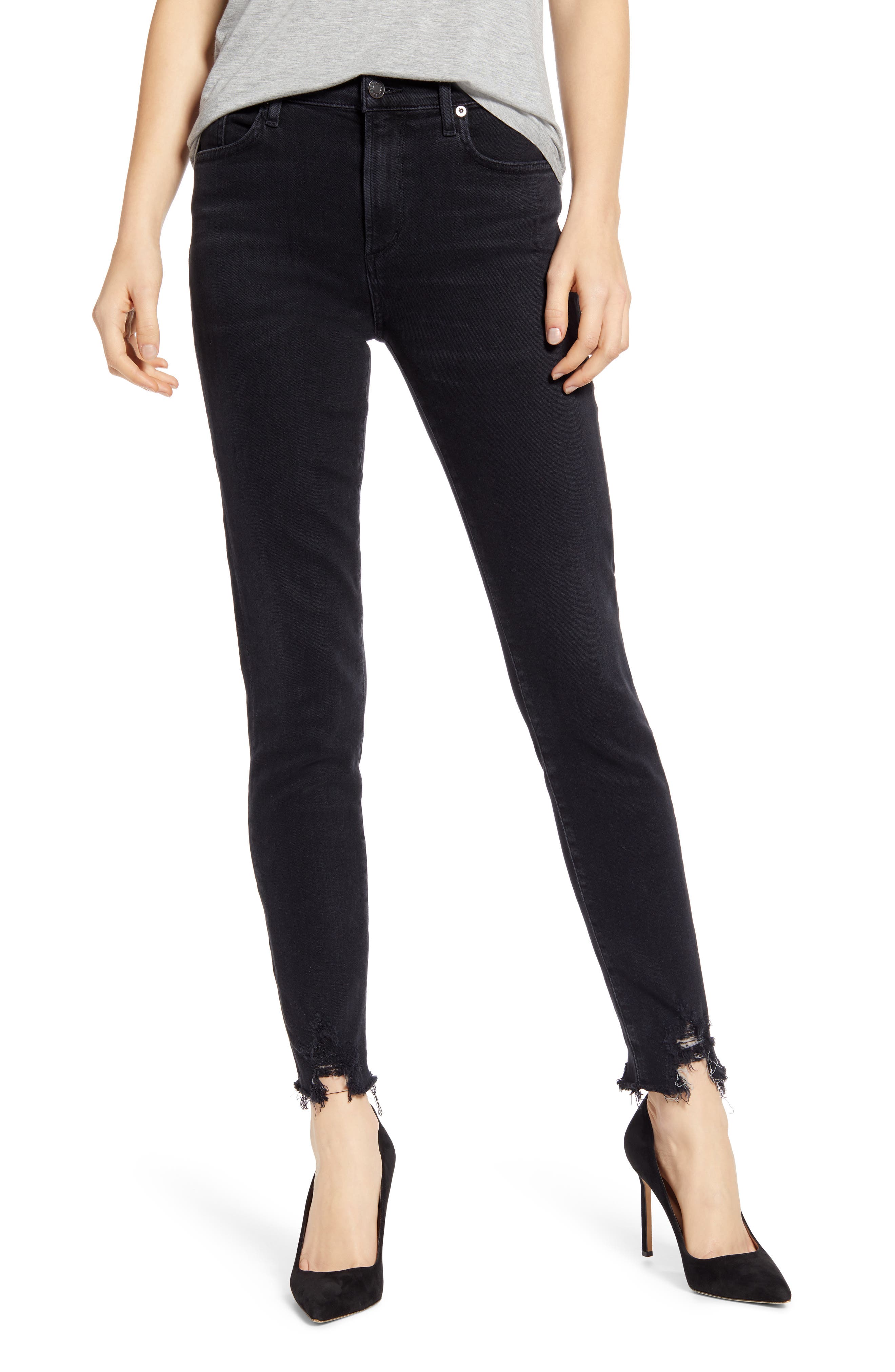 agolde black skinny jeans