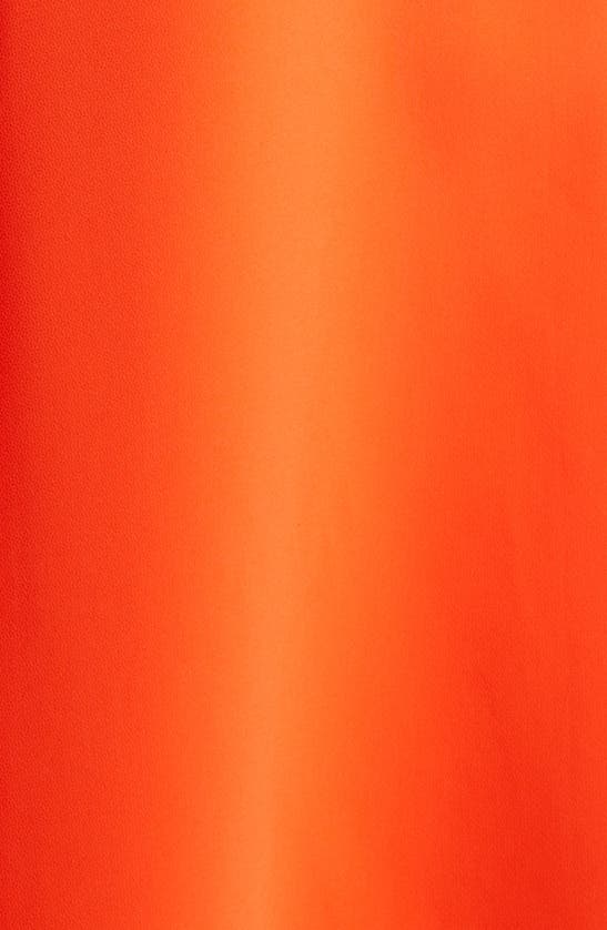 Shop Brandon Maxwell Shiva Sleeveless A-line Dress In Red Orange
