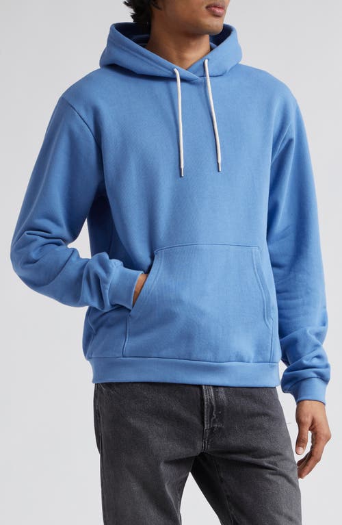 John Elliott Beach Cotton French Terry Hoodie in Mariner at Nordstrom, Size Large