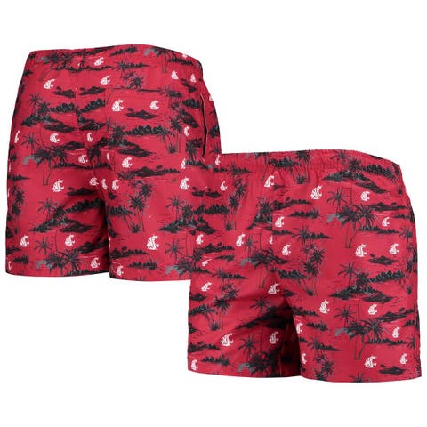 FOCO Washington Capitals Floral Stripe Boardshorts - Red